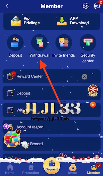 💎 Log in to your account and select Withdrawal