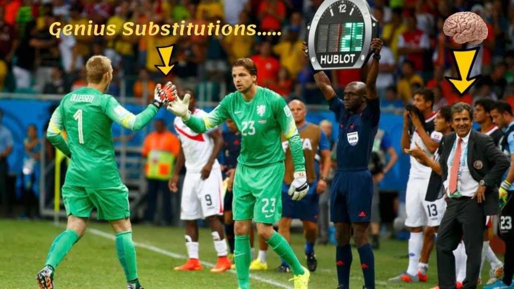 The strategic purpose of substitutions in football